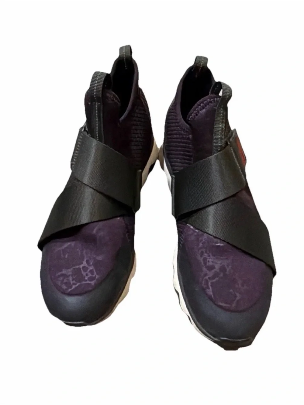 Sorel Women’s Sz 8 Kinetic Sneak Purple Slip-on Hook Loop Shoes NL3374-506